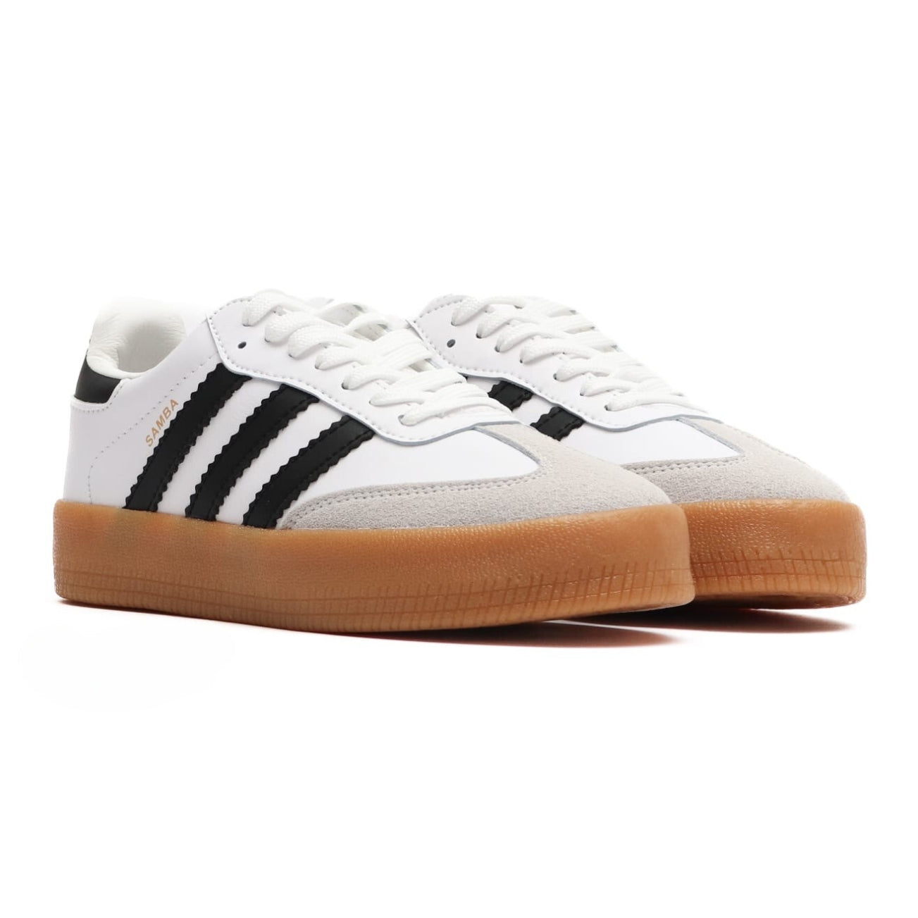 Adidas Samba Blanco Negro Alto Tenis