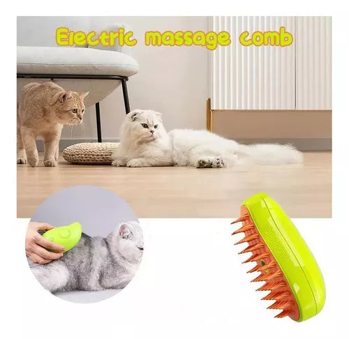 Cepillo Vaporizador Electrico Mascotas