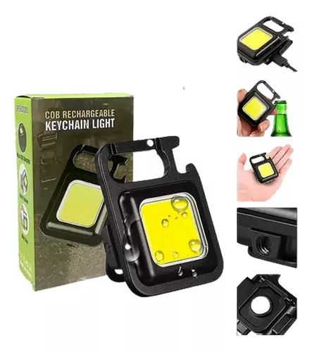 Mini Linterna Llavero Recargable Multifu