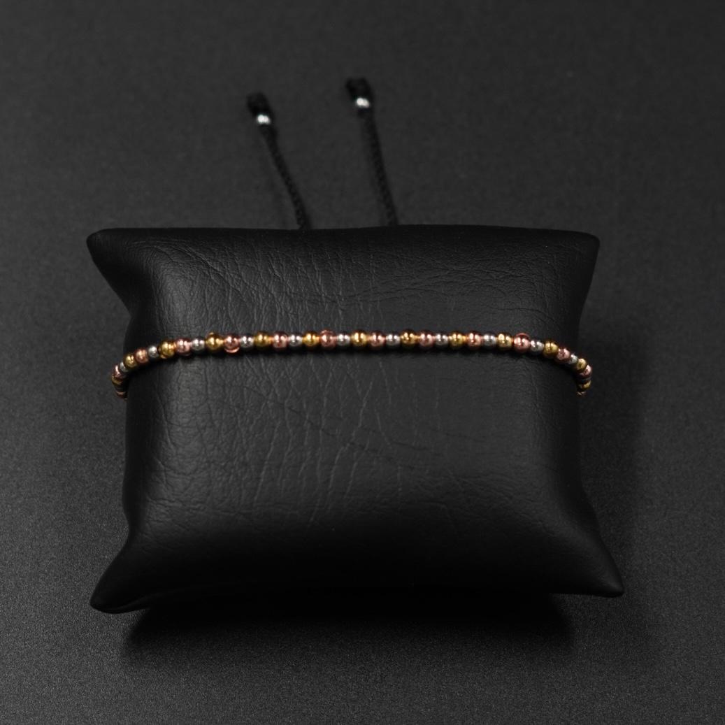 Tobillera 3 Oros Balin Seguido Rodio