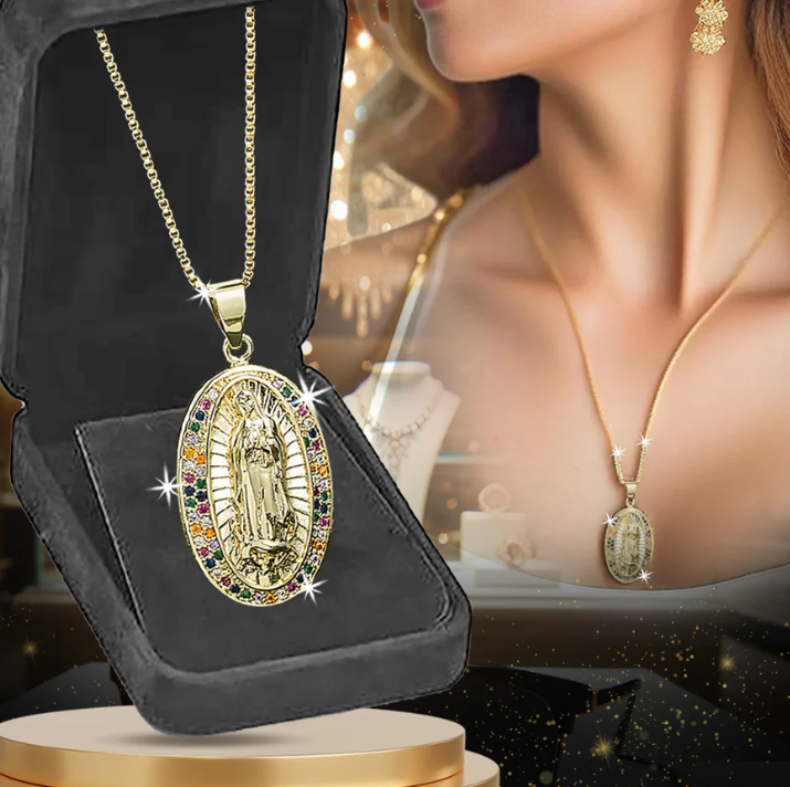 Hermoso Collar Virgen De Guadalupe