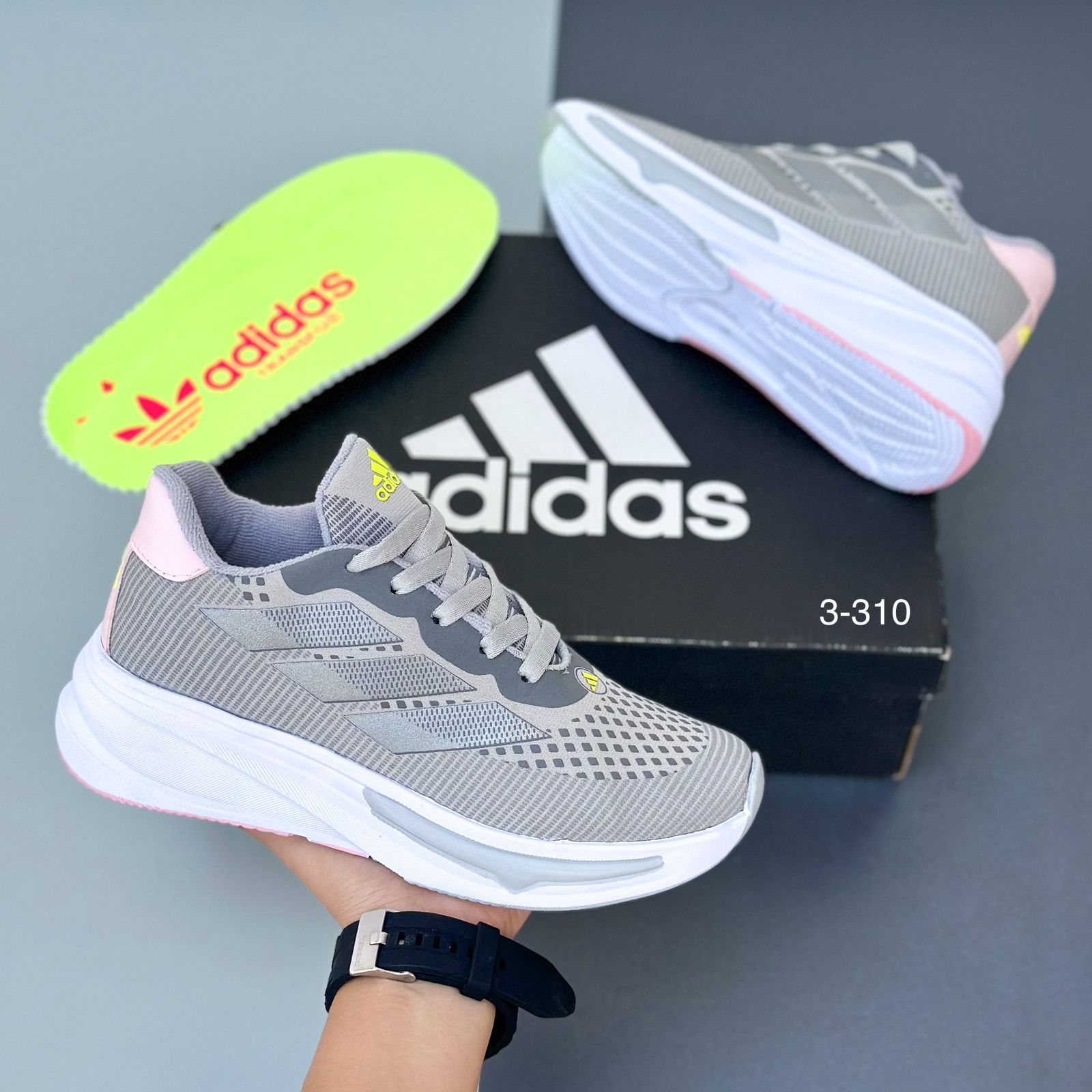 Adidas Supernova Gris Rosado