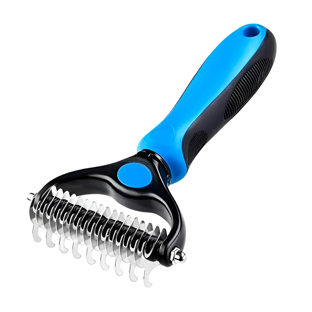 Peine Cepillo Azul Peinar Perros Cerdas