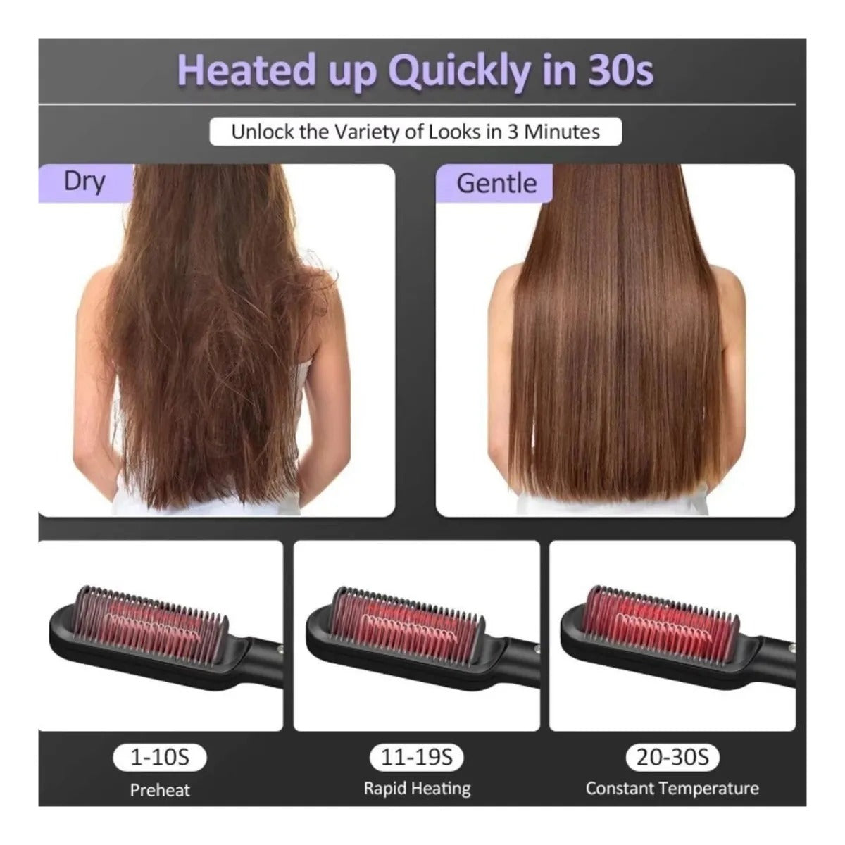 Cepillo Alisador Gift 2 En 1